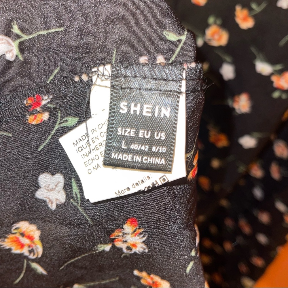 SHEIN — Floral Black Maxi Dress - Picture 5 of 5